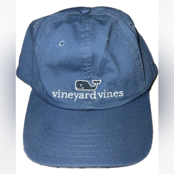 🎯NWOT Vineyard Vines Whale Logo Baseball Cap Hat Blue - Picture 1 of 7